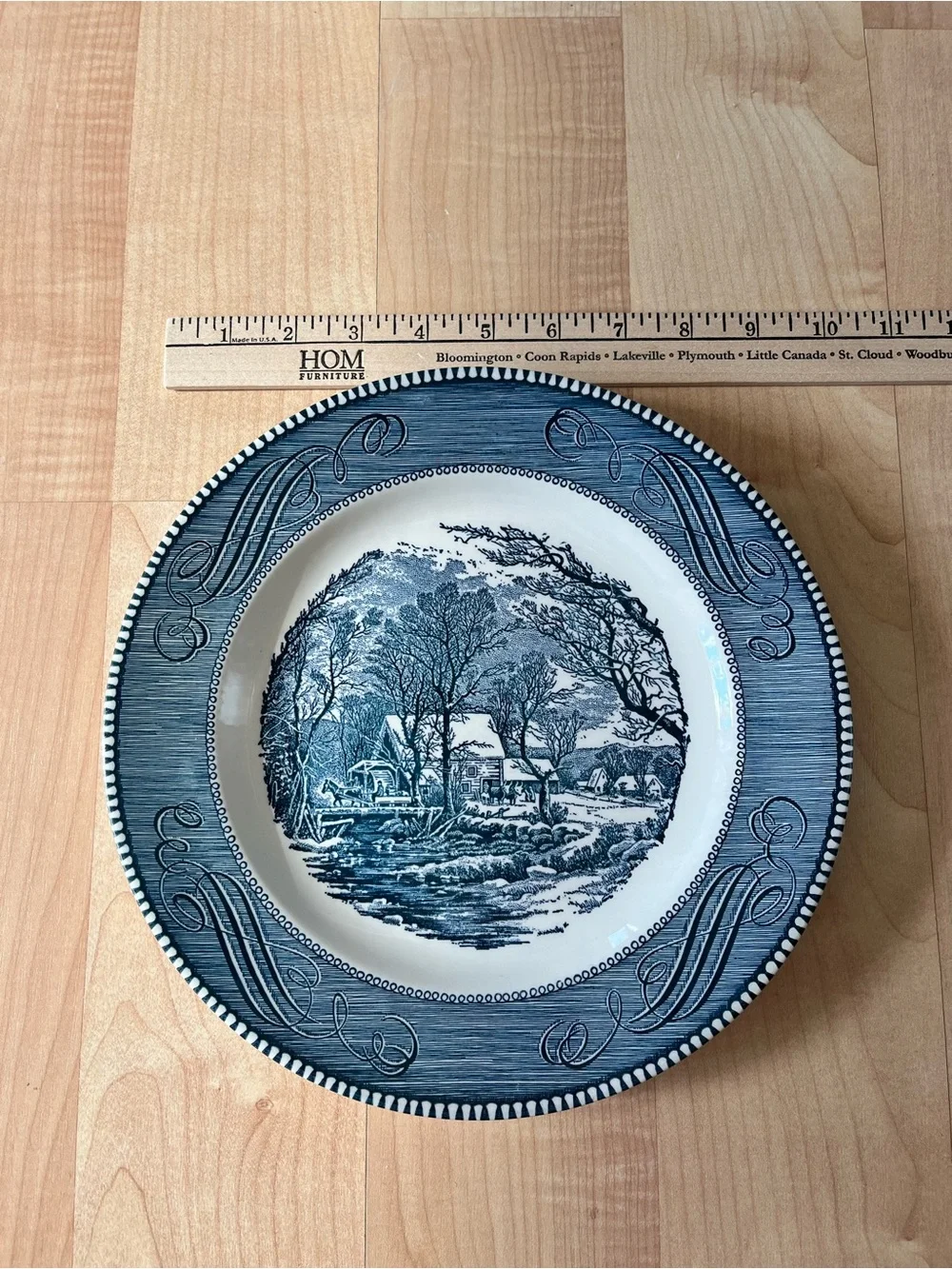 10” Currier & Ives ‘The Old Grist Mill’ Dinner Plate